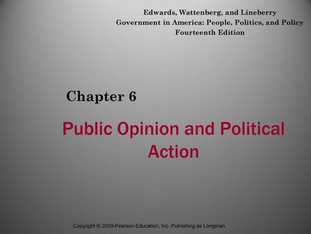 Public Opinion and Political Action