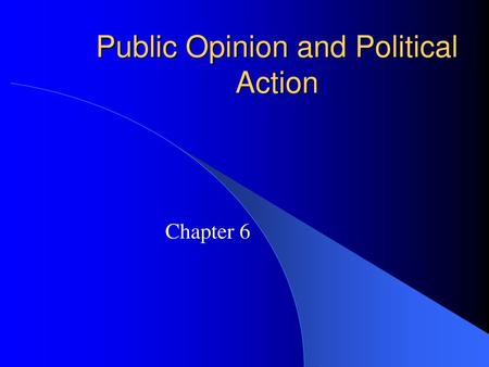 Public Opinion and Political Action