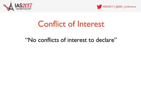 “No conflicts of interest to declare”