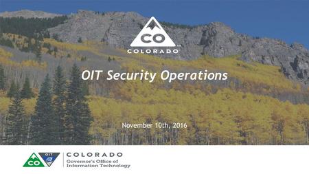 OIT Security Operations