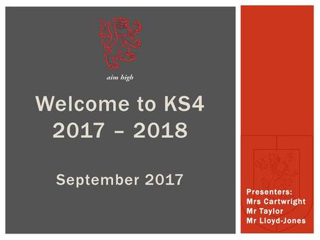 Welcome to KS – 2018 September 2017