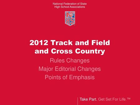 2012 Track and Field and Cross Country