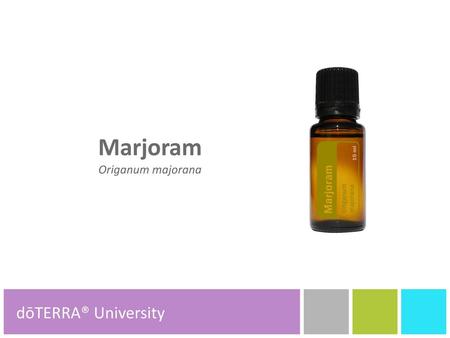 Marjoram dōTERRA® Product Tools dōTERRA® Product Tools