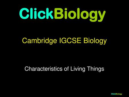 Cambridge IGCSE Biology