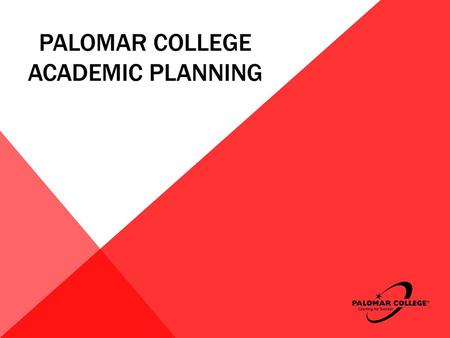 Palomar College Academic Planning