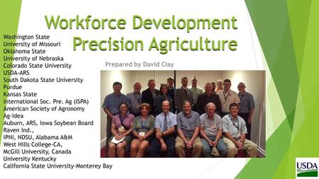 Workforce Development Precision Agriculture