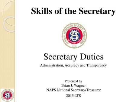 Skills of the Secretary