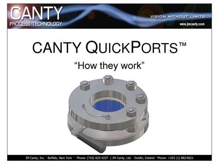 CANTY QUICKPORTS™ “How they work”