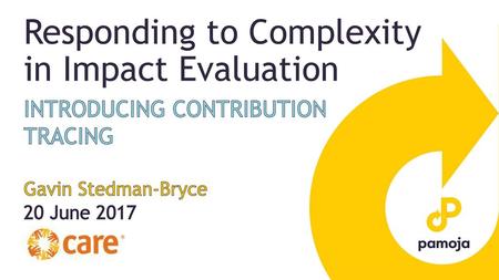 Responding to Complexity in Impact Evaluation