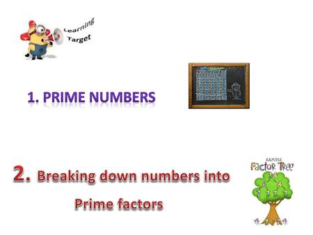 2. Breaking down numbers into