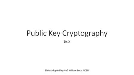 Public Key Cryptography