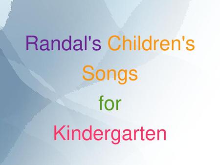 Randal's Children's Songs