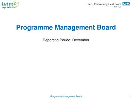 Programme Management Board