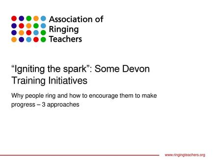 In this session Part 1: Using a Members’ Questionnaire to explore ringers’ attitudes and motivations and build a development programme in one branch Part.