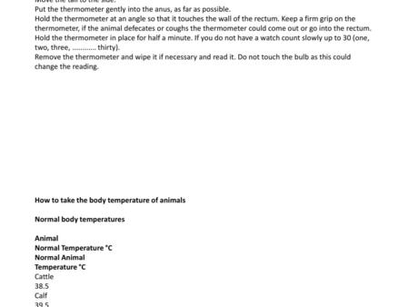 Lecture 3   Body temperature The normal body temperature The body can only work properly at a certain temperature. The animal body maintains itself at.