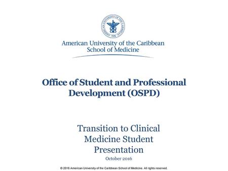 Office of Student and Professional Development (OSPD)