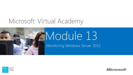 Monitoring Windows Server 2012