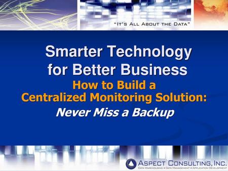 Smarter Technology for Better Business