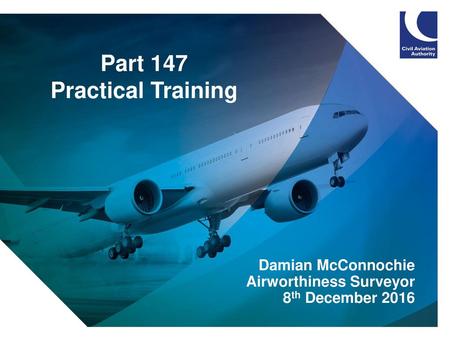 Damian McConnochie Airworthiness Surveyor 8th December 2016