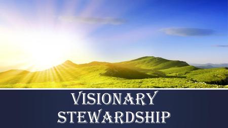 VISIONARY STEWARDSHIP