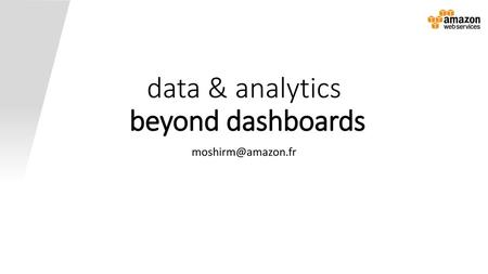 data & analytics beyond dashboards