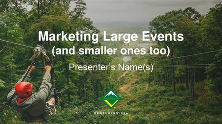 Marketing Large Events