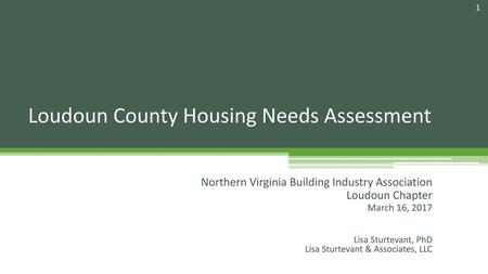 Loudoun County Housing Needs Assessment