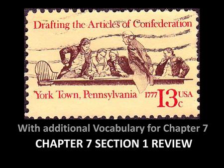 Chapter 7 Section 1 Review