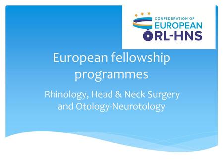 European fellowship programmes