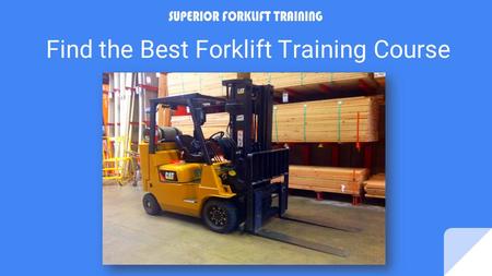 Find the Best Forklift Training Course. If you are looking for work in the construction industry, then chances are that you will be required to go in.