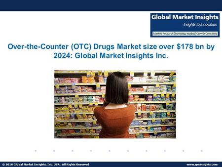 © 2016 Global Market Insights, Inc. USA. All Rights Reserved  Fuel Cell Market size worth $25.5bn by 2024 Over-the-Counter (OTC) Drugs.