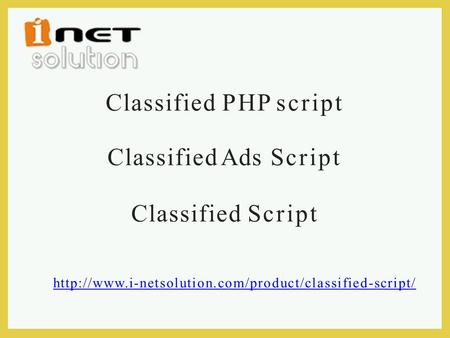 Classified PHP script Classified Ads Script Classified Script