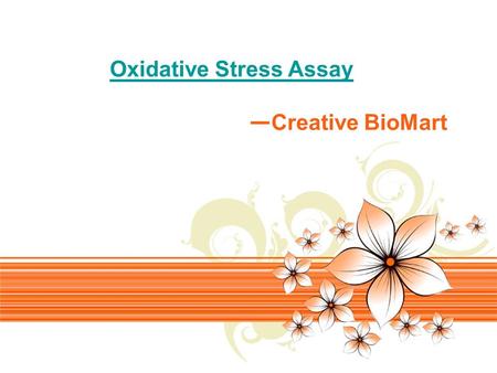 Page 1 Oxidative Stress Assay — Creative BioMart.