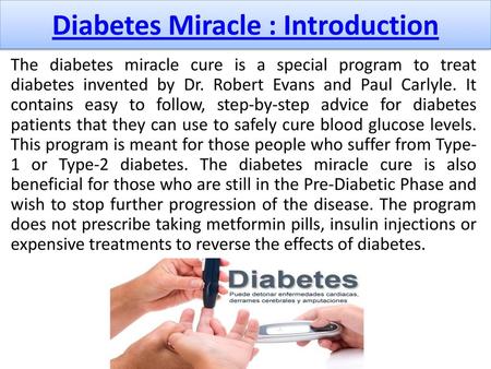 Diabetes Miracle : Introduction