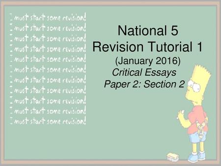 National 5 Revision Tutorial 1 (January 2016)