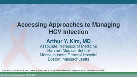 Accessing Approaches to Managing HCV Infection