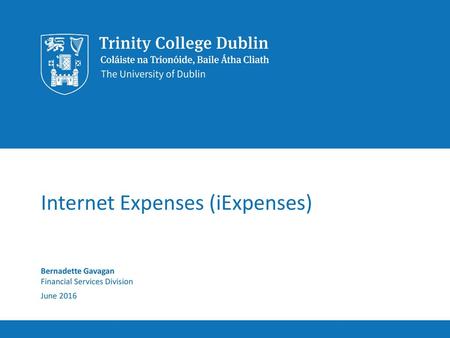 Internet Expenses (iExpenses)