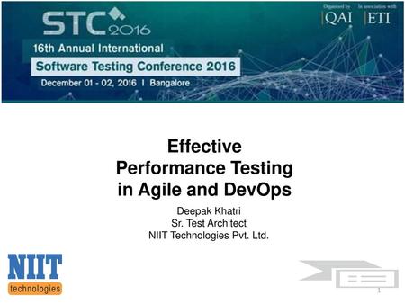 Effective Performance Testing in Agile and DevOps