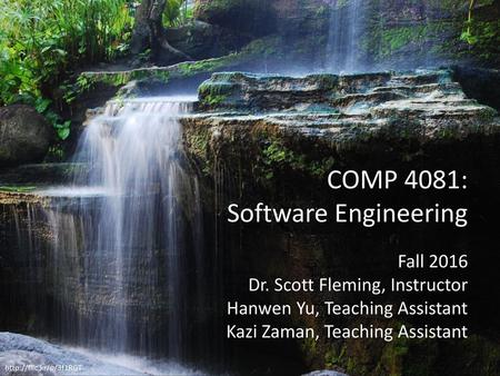 COMP 4081: Software Engineering