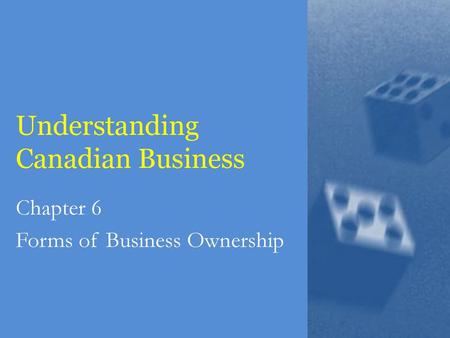 Understanding Canadian Business