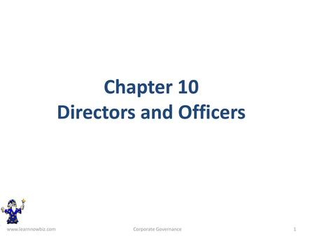 Chapter 10 Directors and Officers