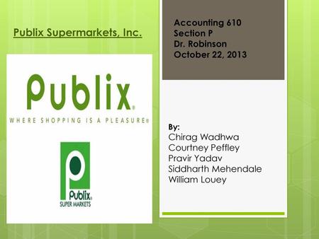 Publix Supermarkets, Inc.