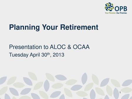 Planning Your Retirement