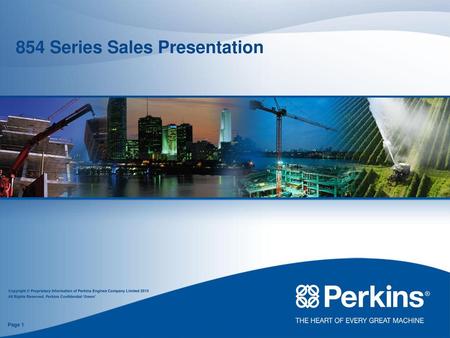 854 Series Sales Presentation