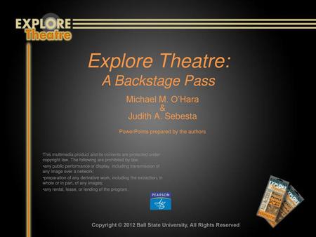 Explore Theatre: A Backstage Pass