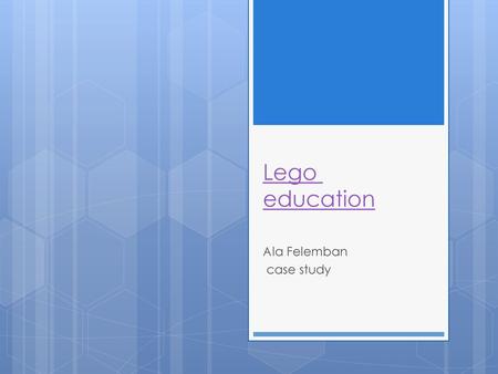 Ala Felemban case study