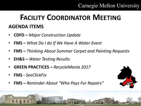 Facility Coordinator Meeting