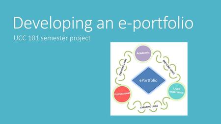 Developing an e-portfolio