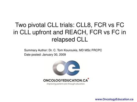 Summary Author: Dr. C. Tom Kouroukis, MD MSc FRCPC