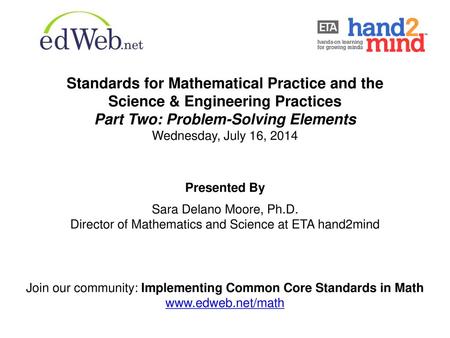 Standards for Mathematical Practice and the